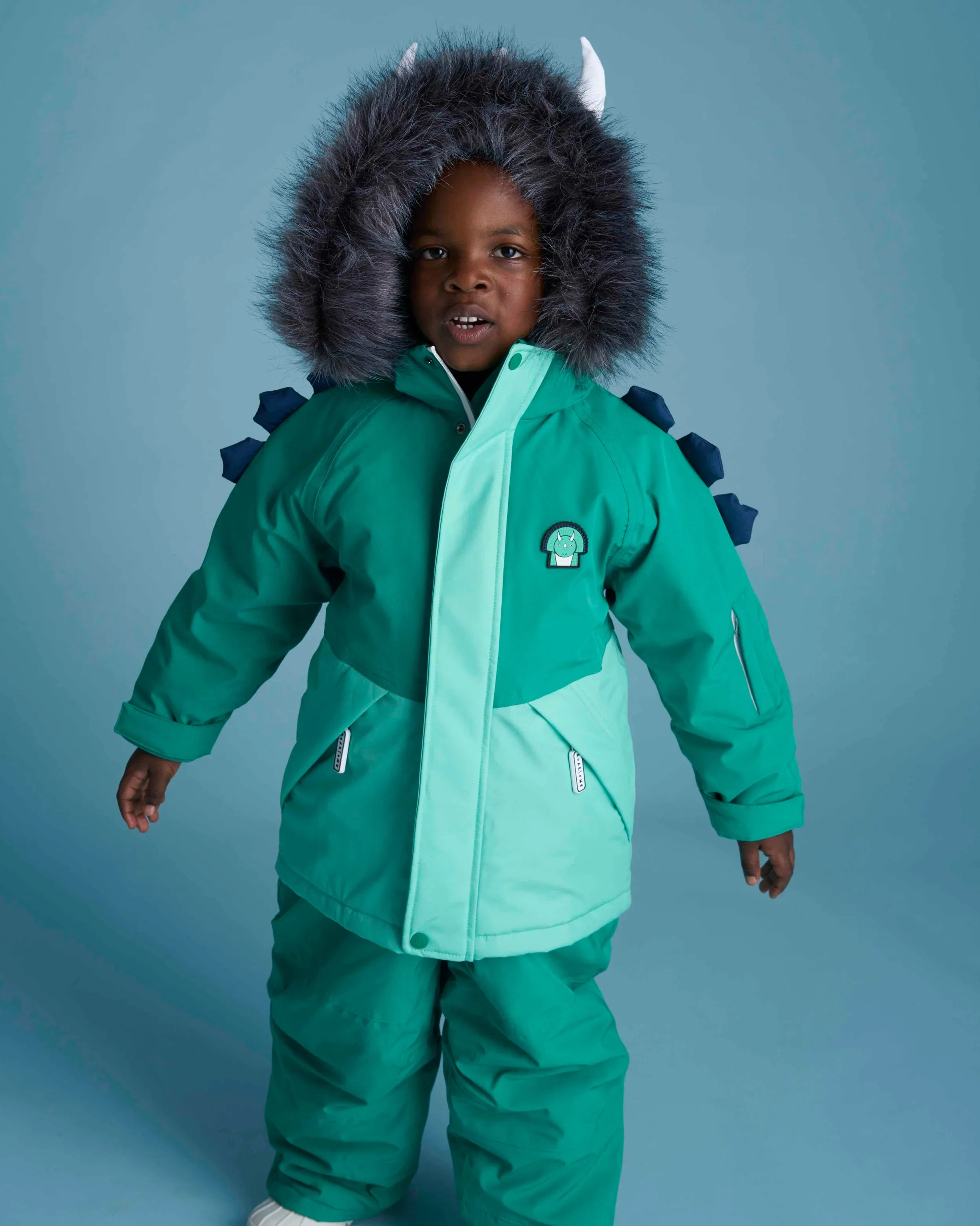 Spike the Dinosaur - Kids Ski Jacket