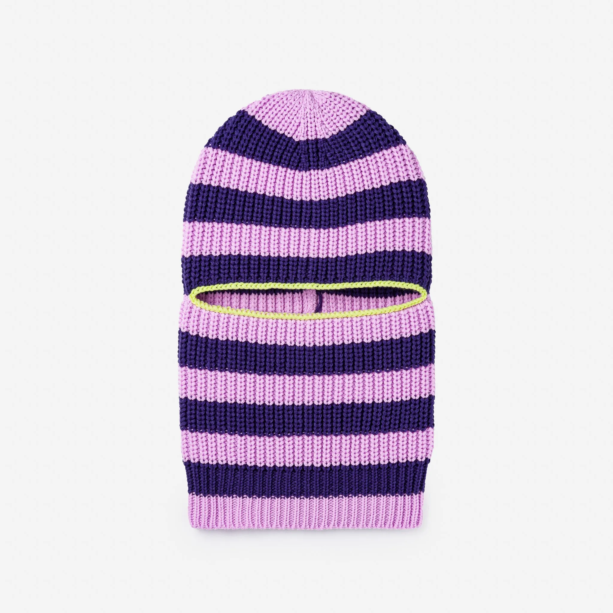 Striped Knit Balaclava