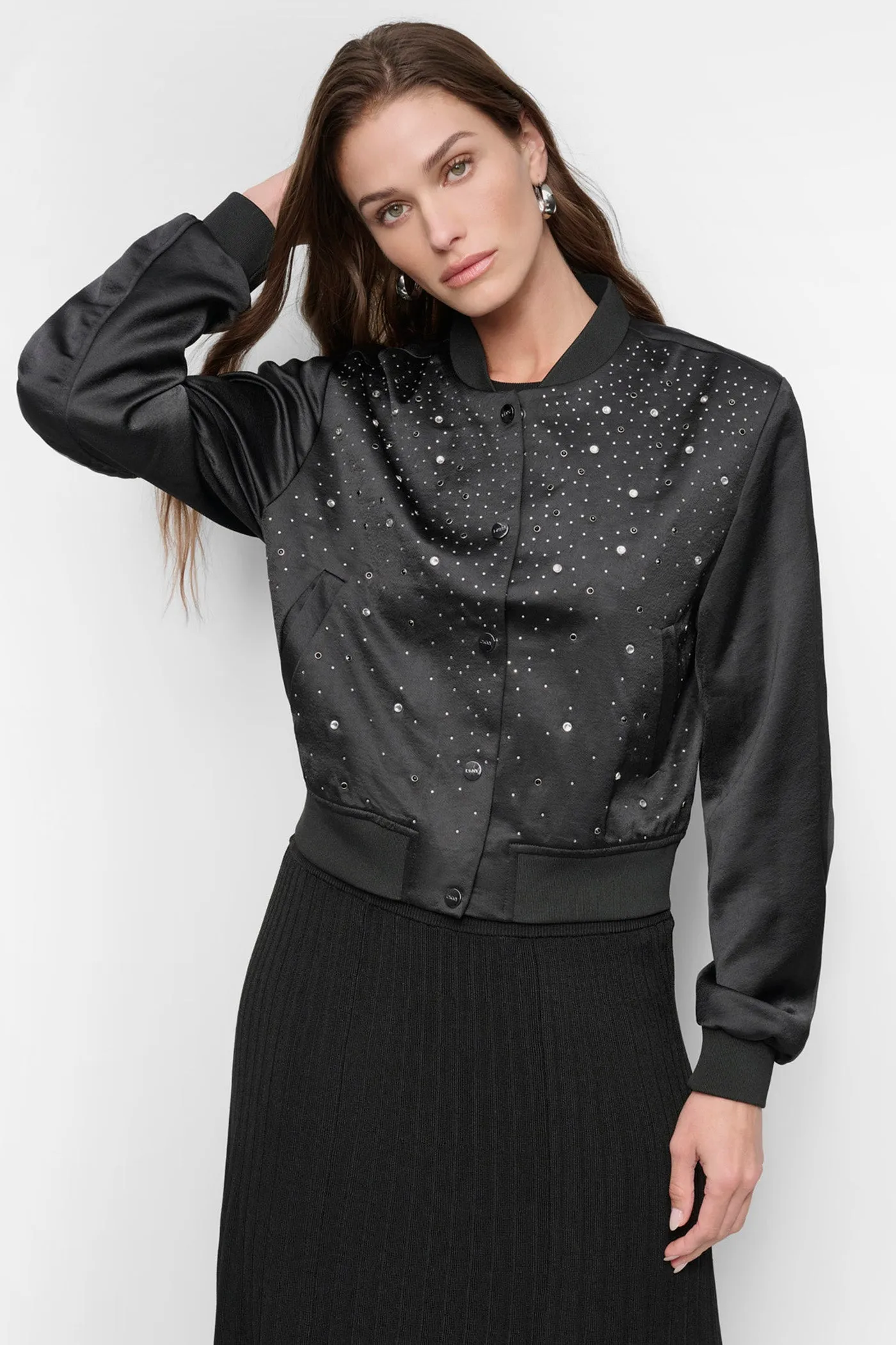 STUDDED BOMBER JACKET