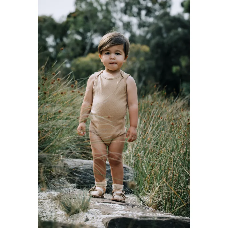 Sustainable Sleeveless Bodysuit - Dark Brown