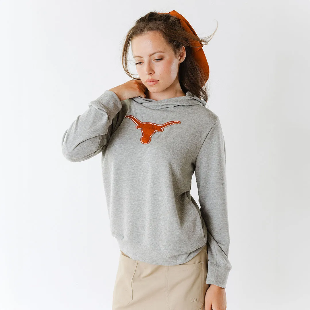 Texas Embroidered City Pullover, Heather Grey