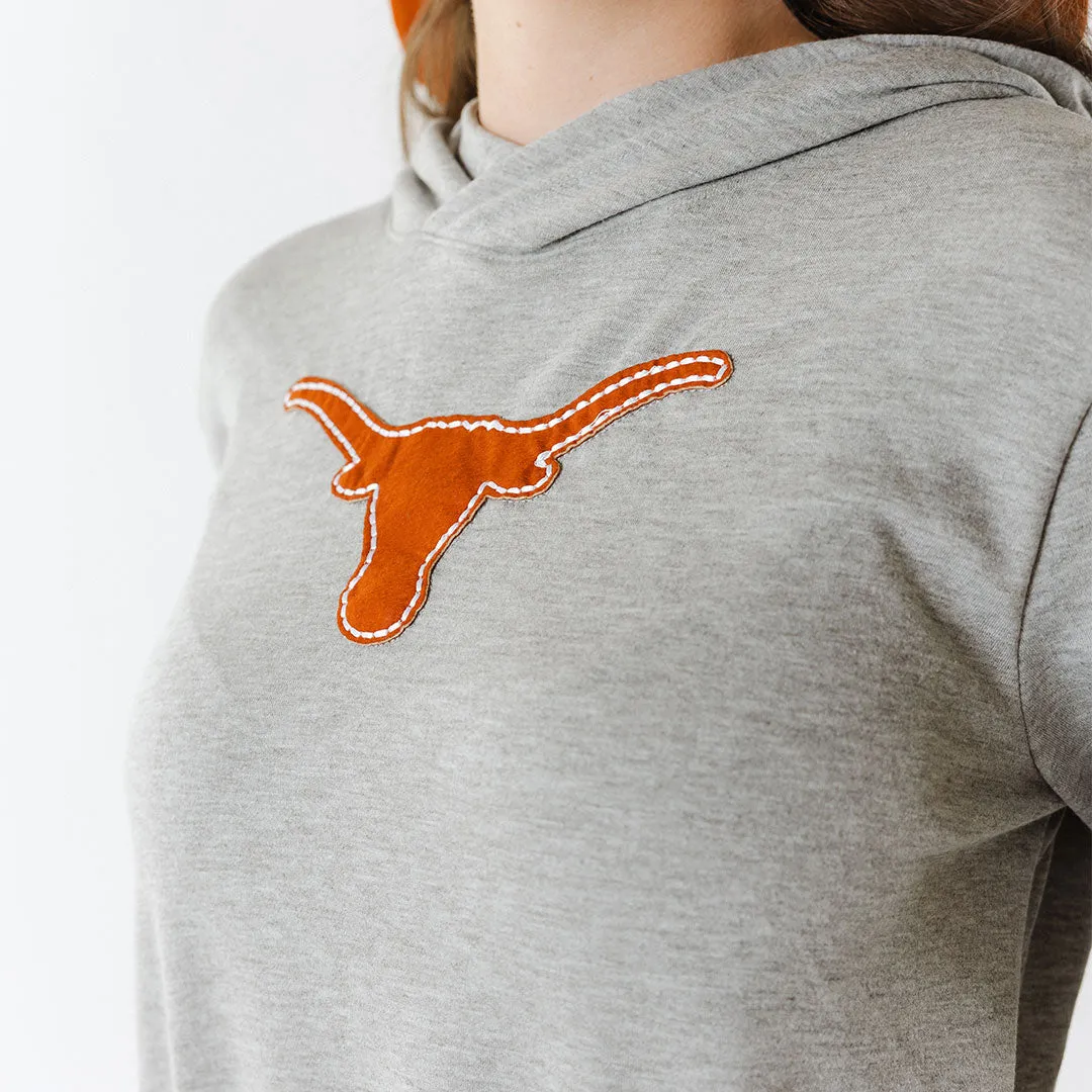 Texas Embroidered City Pullover, Heather Grey