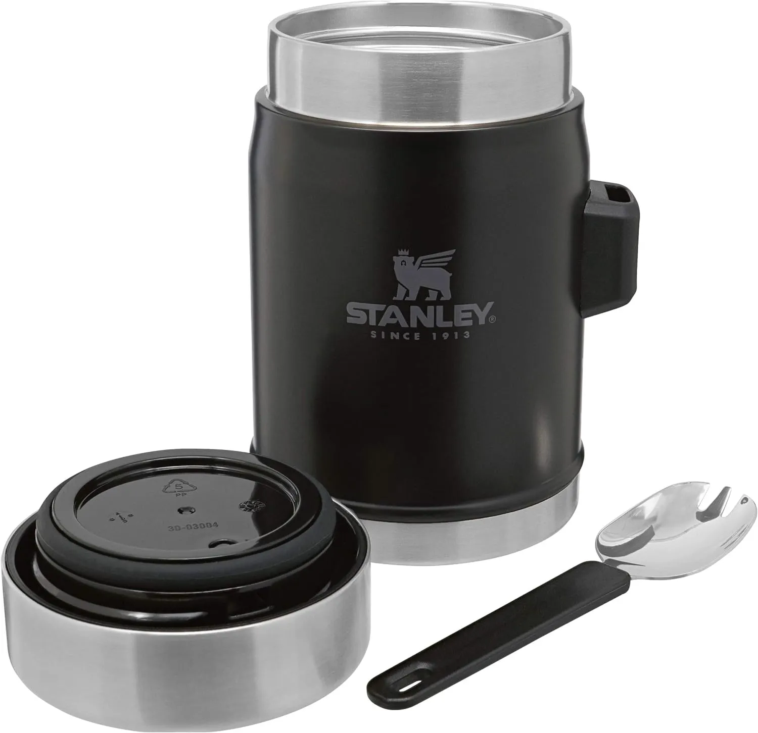 The Legendary Classic Food Jar   Spork, 14oz - Matte Black