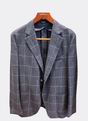 The Oxford Shop Windowpane Sport Coat in Blue