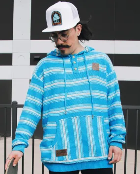 The Smuggler Hoodie - Blue & White