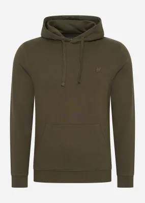 Tonal eagle pullover hoodie - olive