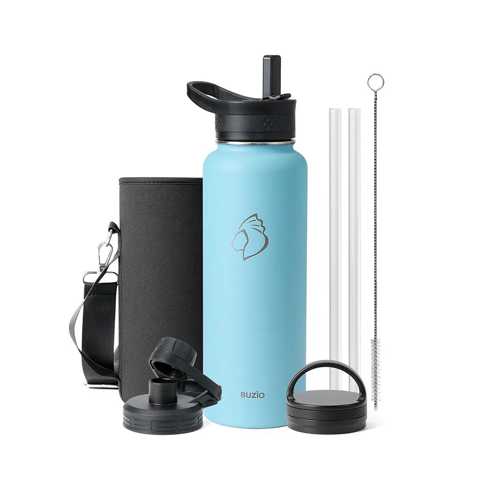 Trio Series Water Bottle with 3 Lids | 40oz