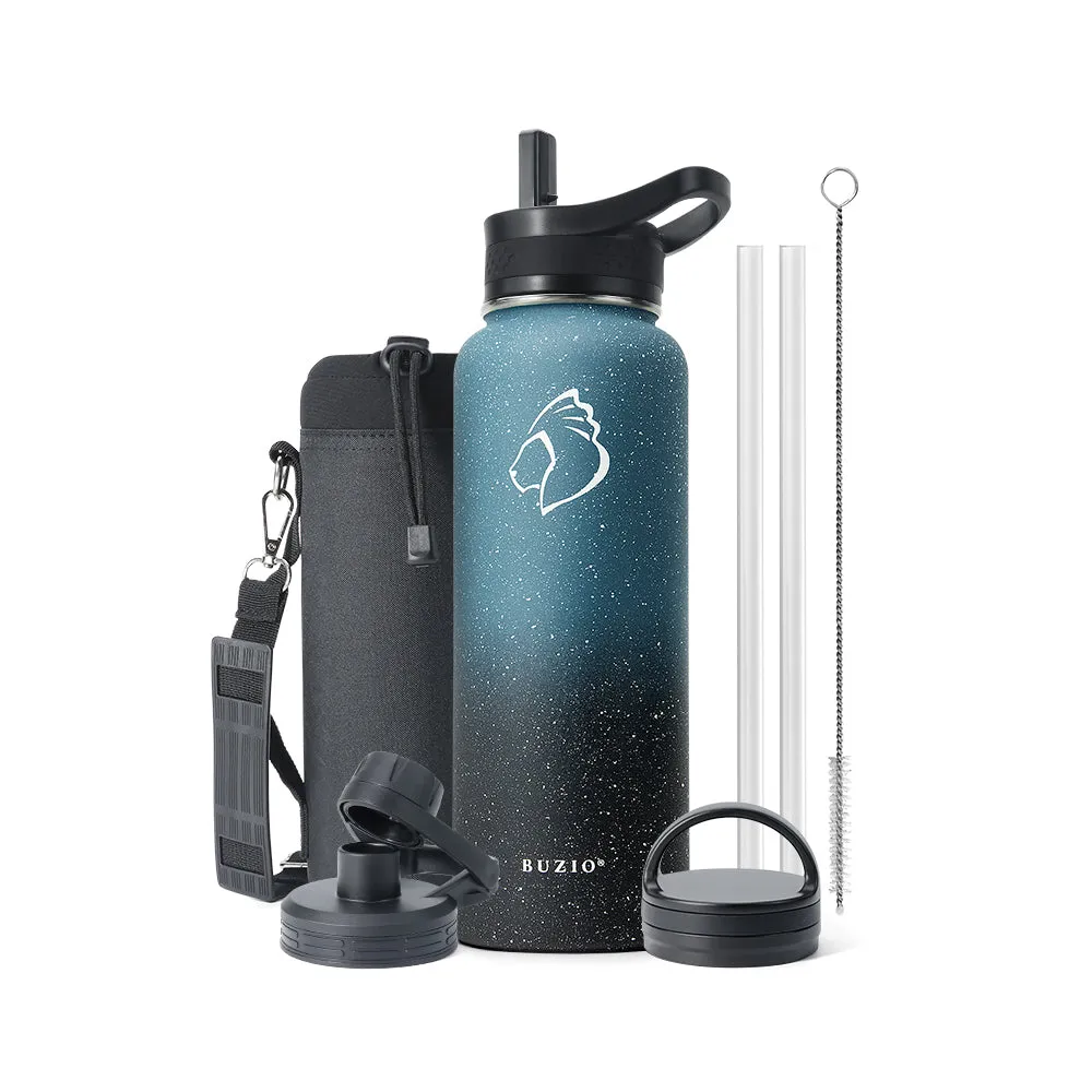 Trio Series Water Bottle with 3 Lids | 40oz