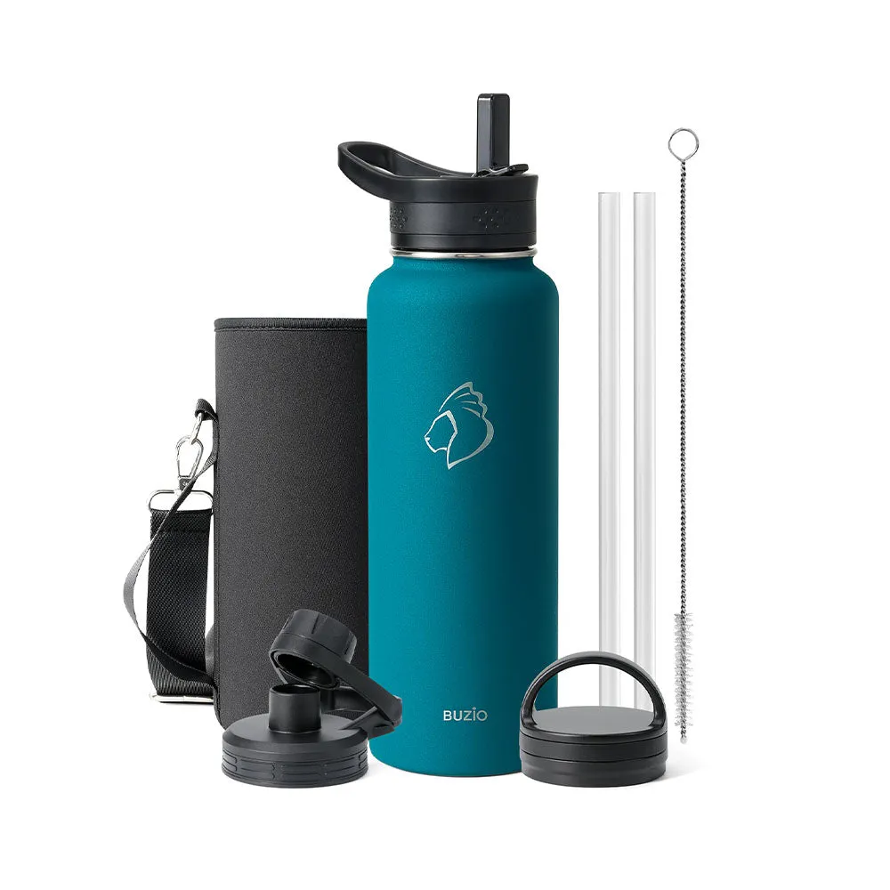 Trio Series Water Bottle with 3 Lids | 40oz