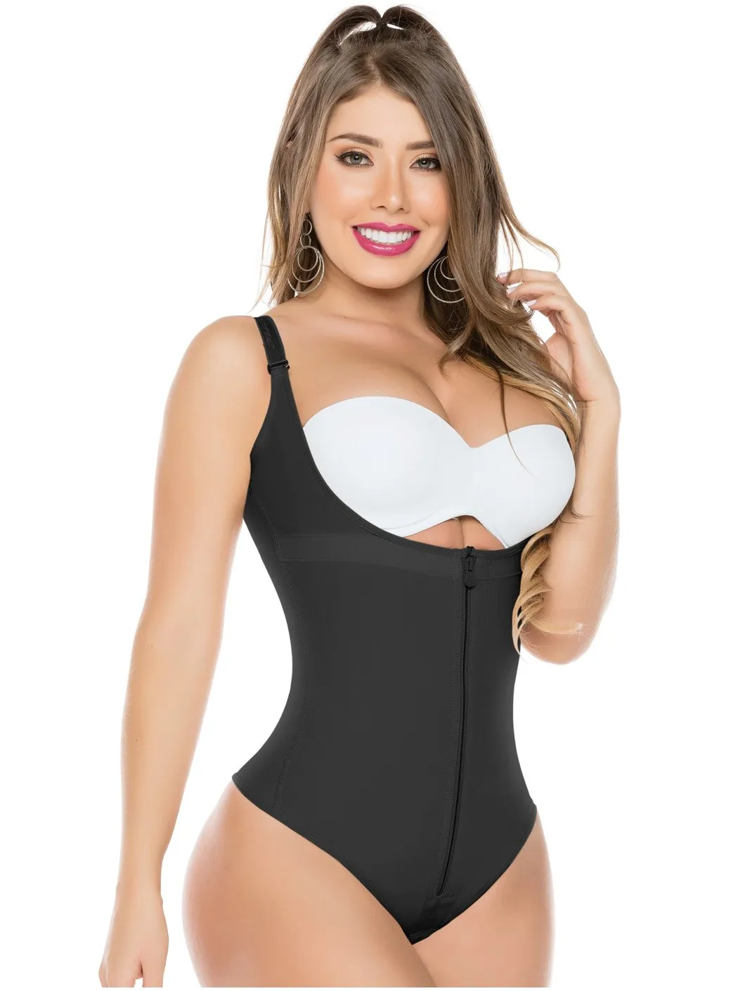 Tummy Control Thong Bodysuit Fajas Colombianas Salome 351