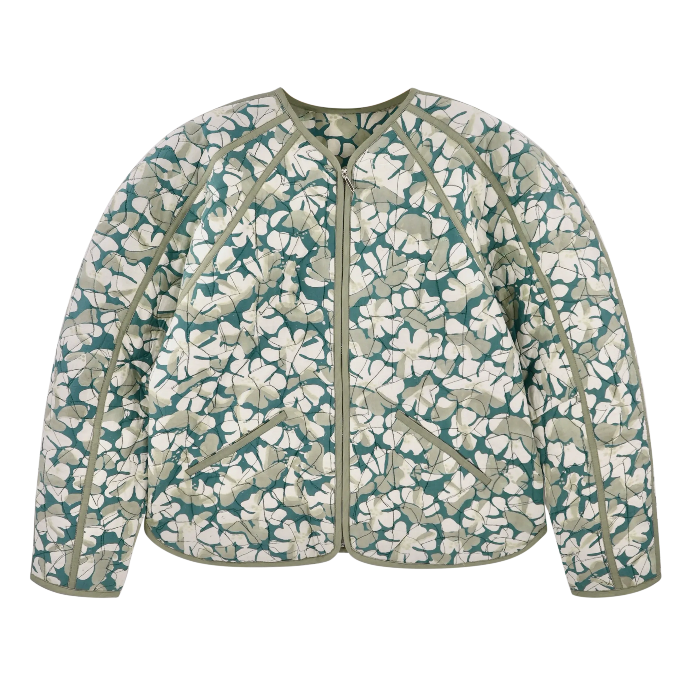 Turin Quilted Jacket in Plumeria