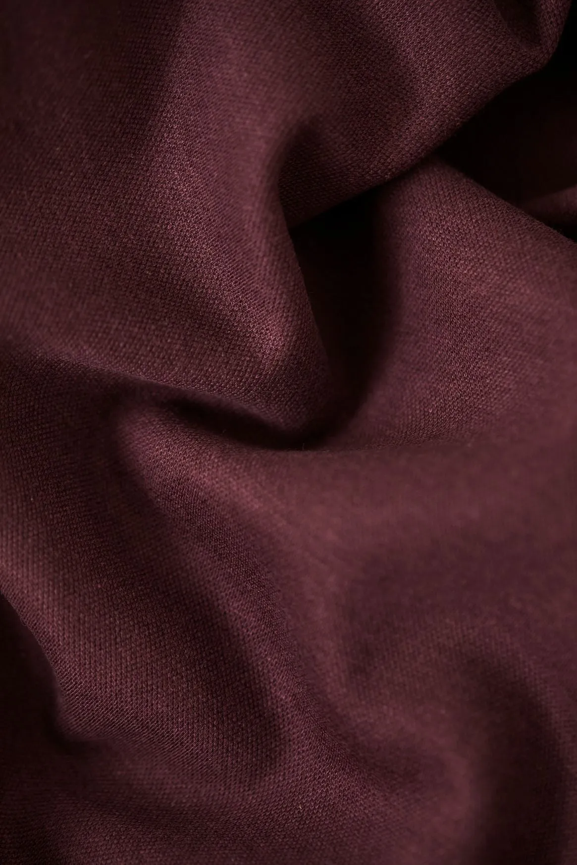 Two-Face Coda Interlock with TENCEL™ fibres - Meet Milk - Maroon