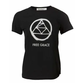 Undercover Black Cotton 'Free Grace' T-Shirt