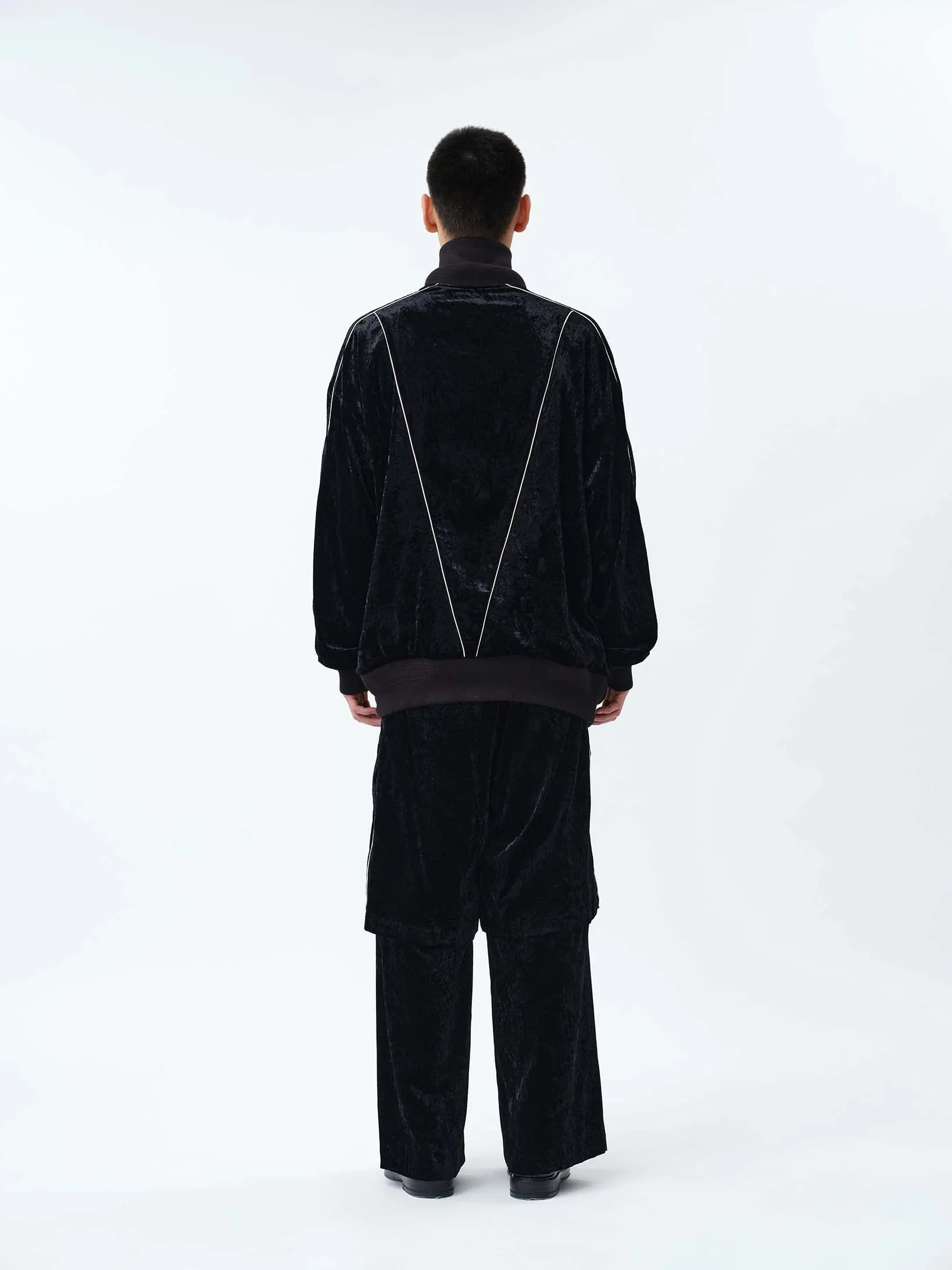 VELVET TRACK OVER JACKET .12【BLACK】