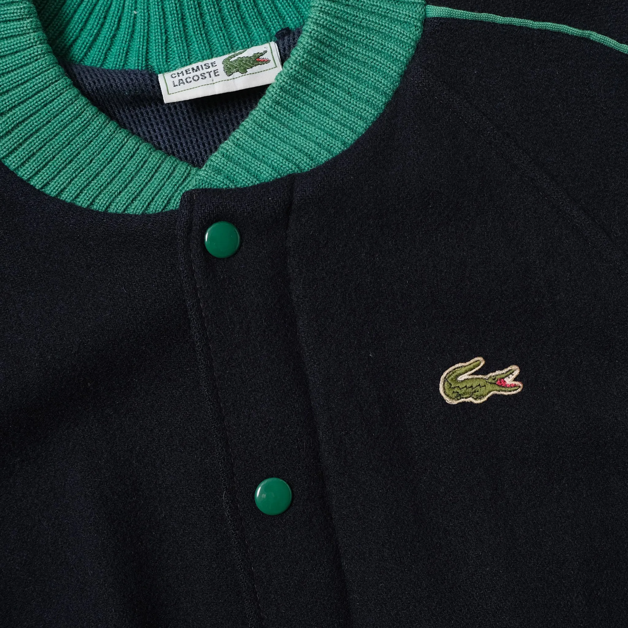 Vintage Lacoste Wool Bomber Jacket XS / Small