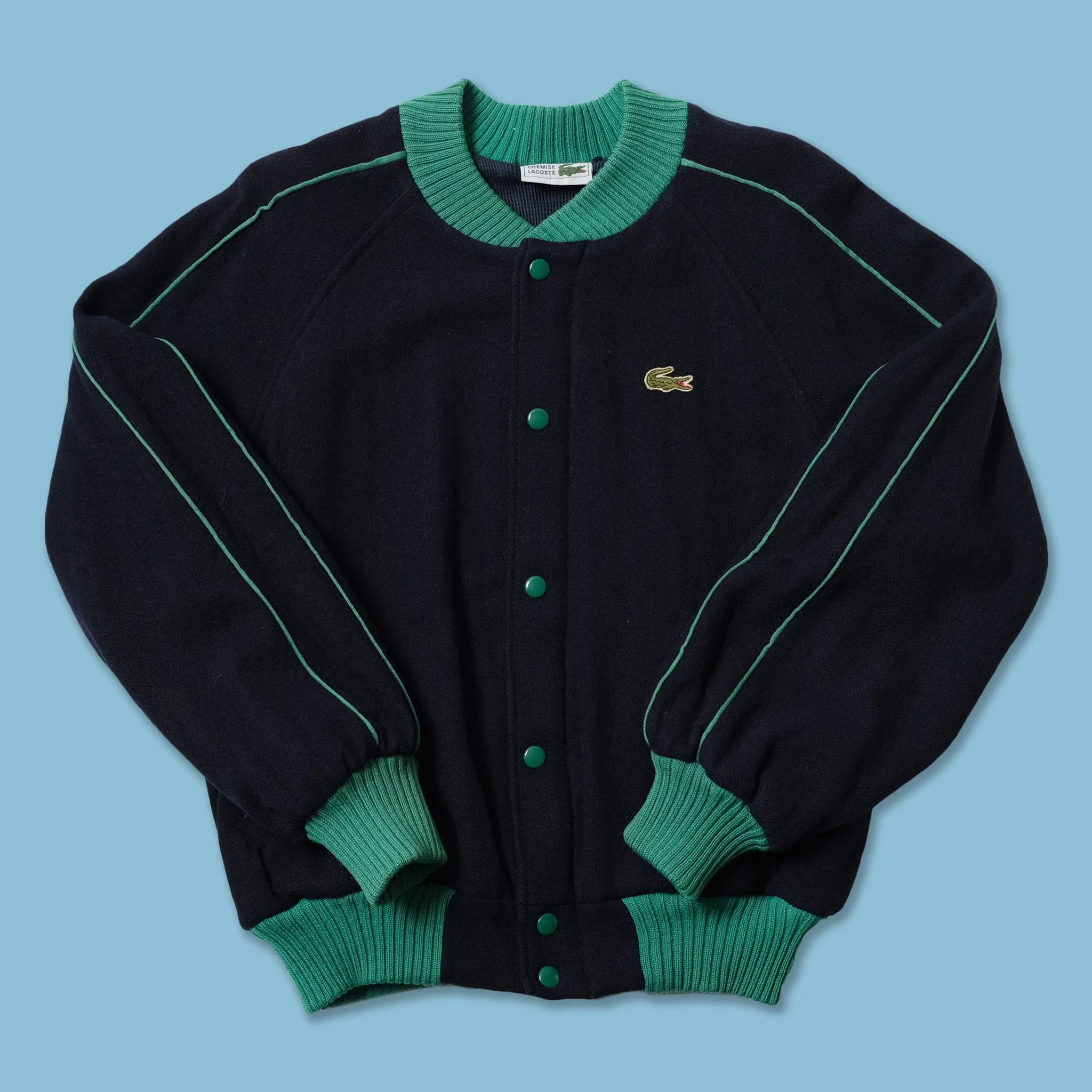 Vintage Lacoste Wool Bomber Jacket XS / Small