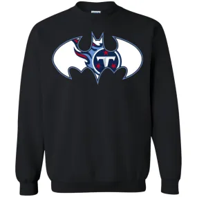 We Are The Tennessee Titans Batman Nfl Mashup Crewneck Pullover Sweatshirt