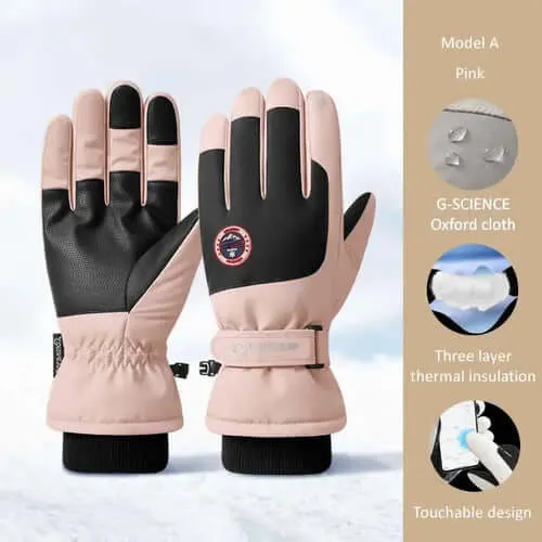 Winter Waterproof Cycling Gloves Sports Running Motorcycle Ski Touch