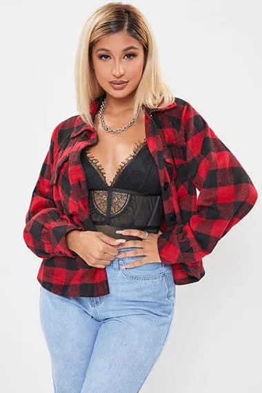 Women's Cropped Boxy Fit Shacket