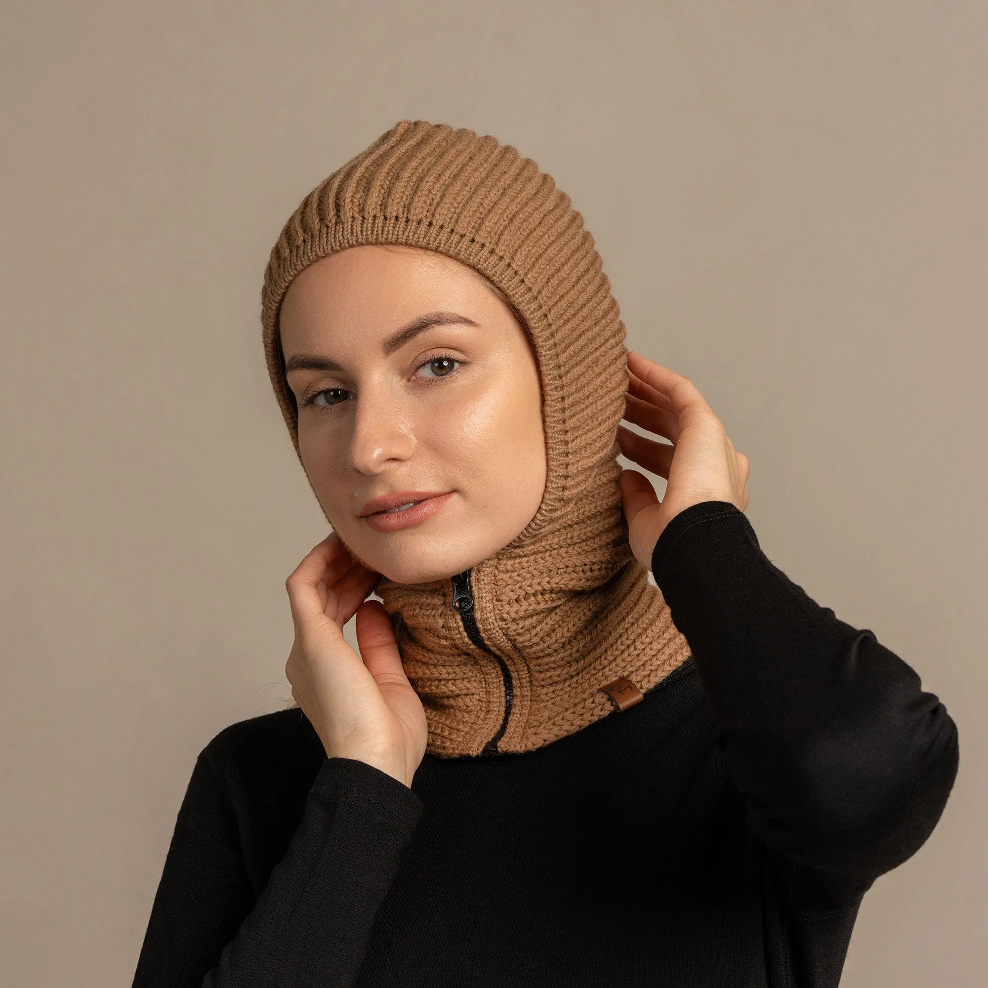 Women's Knit Hood Balaclava Merino