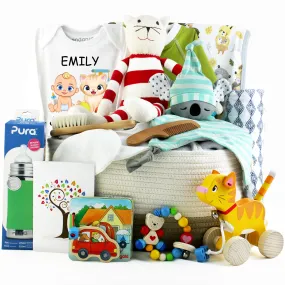 Zeronto Baby Gift Basket - My Kitty and Friends